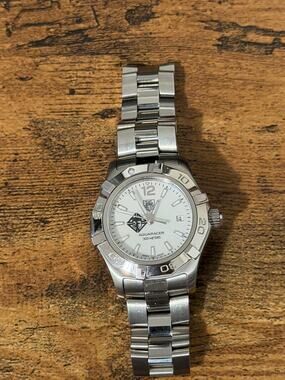 TAG Heuer Aquaracer Women’s Quartz Watch White Dial Stainless Steel 300M Date